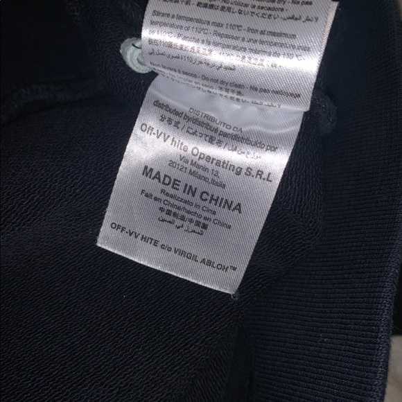 Off white graphic crew neck pullover - Picture 7 of 8